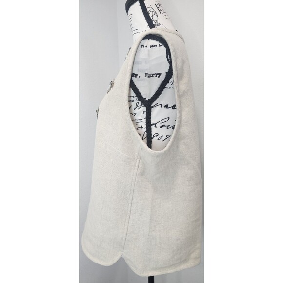 Banana Republic Jewel Embellished Cotton Linen Tank New Size XL Sold Out - Picture 9 of 16